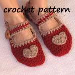 Mary Jane Slippers Crochet Pattern ..