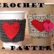 Coffee Cozy Crochet Pattern PDF,Coffee Sleeve, Tea Cozy, Cup Warmer, Crochet Cozy,Easy, Great for Beginners, Pattern No. 5